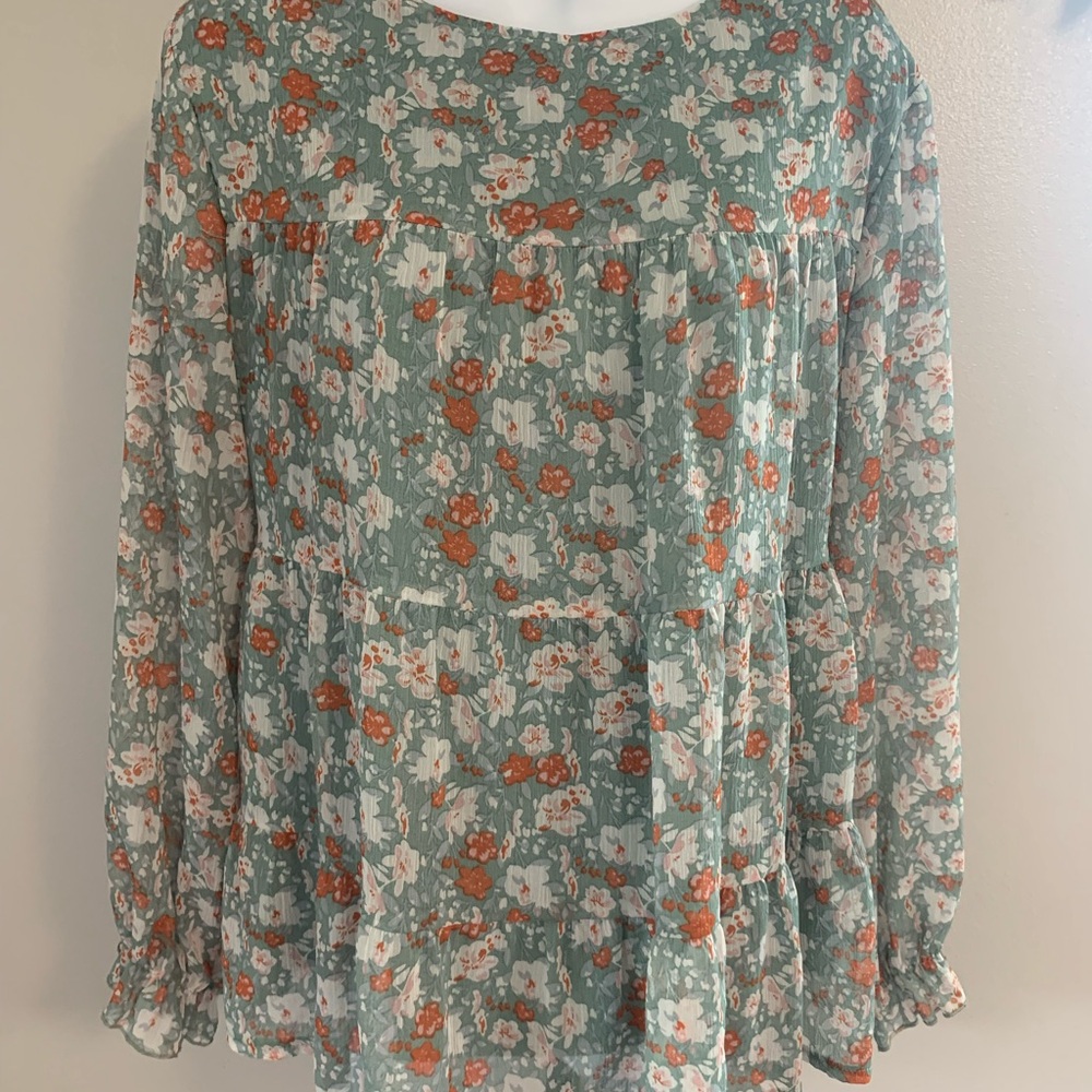 SHEIN Floral Print Blouse - Picture 15 of 16